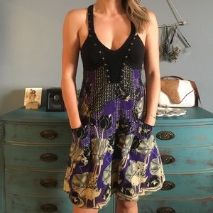 Free People printed boho dress